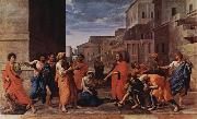 Nicolas Poussin Christus und die Ehebrecherin oil on canvas